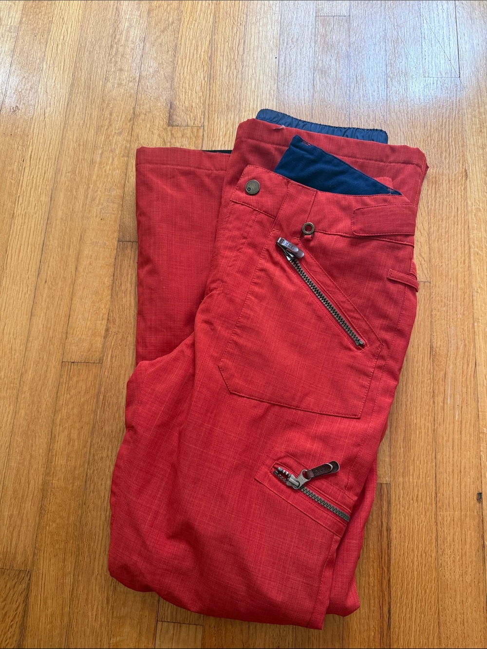Roxy Red SKI Pants with Zip Pocket, waterproof